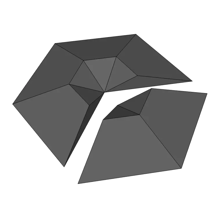 35° Hex Grid Massive Usable Surface – 124×72 Inches 1
