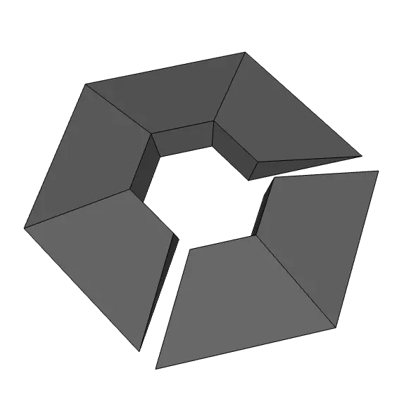 88° Hex Grid Massive Usable Surface – 124×60 Inches 1