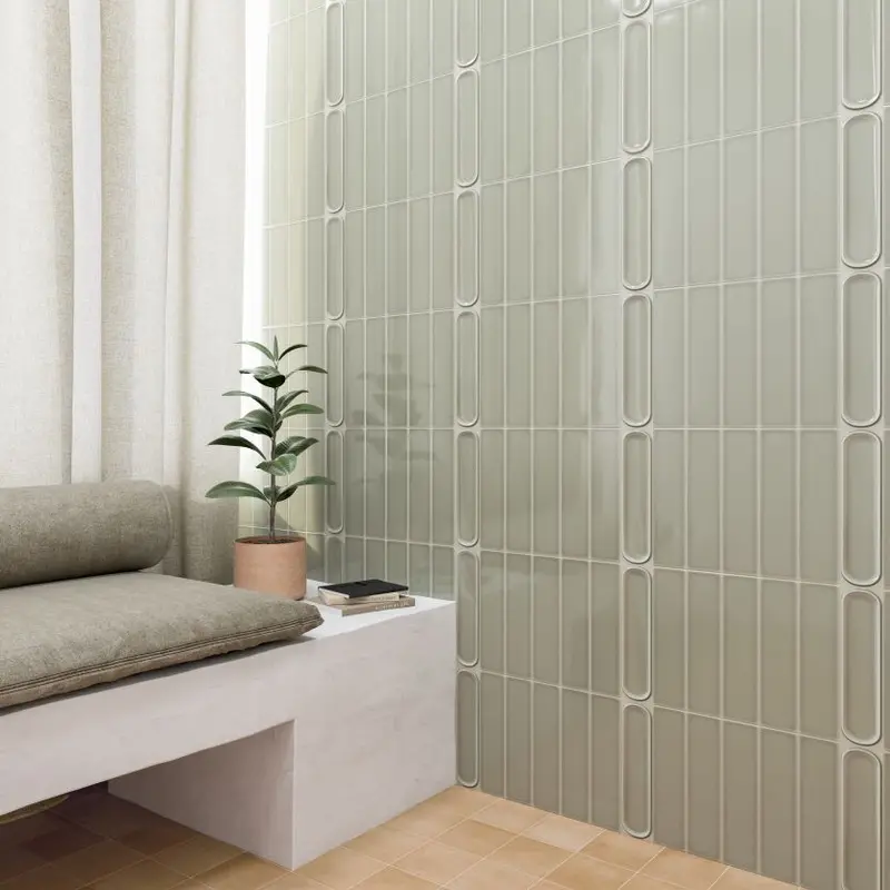 Aquarelle Mint Grey Mosaic Tile – Sqm Range, Spanish-Made 1