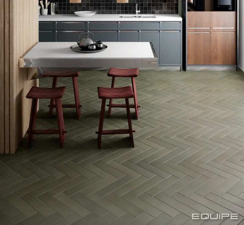 Babylone Pewter Green Indoor/Outdoor Ceramic Mosaic Tile Per Square Meter 1