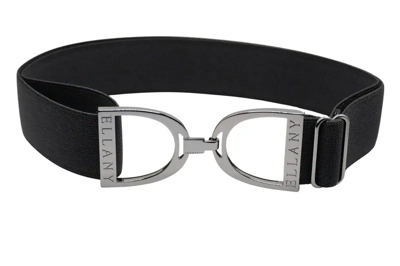 Black 1.5-Inch Gunmetal Stirrup Belt For Riders 1