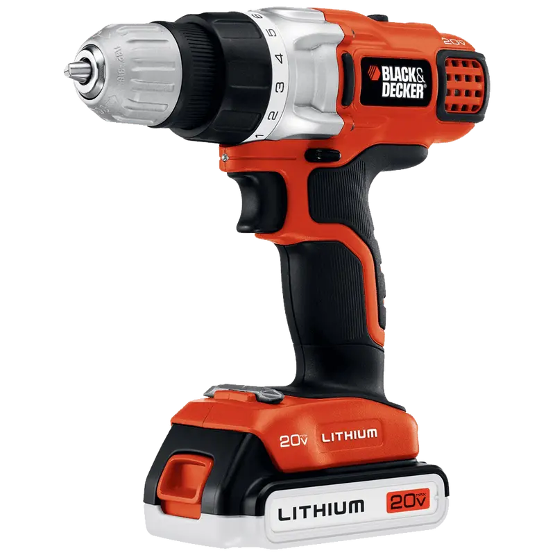 Black & Decker Ldx220Sbfc 20V Max Drill-Driver With Rapid Fast Charger 1