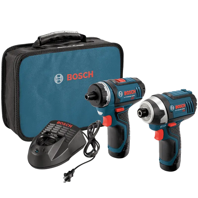 Bosch Clpk27-120 12V Max 2-Tool Combo Kit: Drill, Impact Driver + Batteries & Charger 1