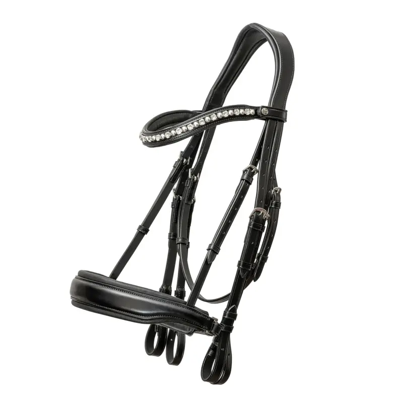 Brixton Non-Patent Double Bridle – Modern Black Leather Update 1