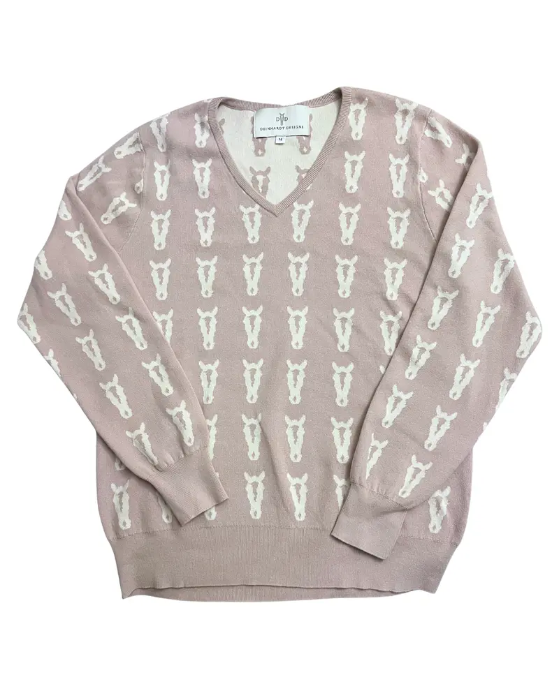 Deinhardt Varsity Sweater In Merry Mauve 1