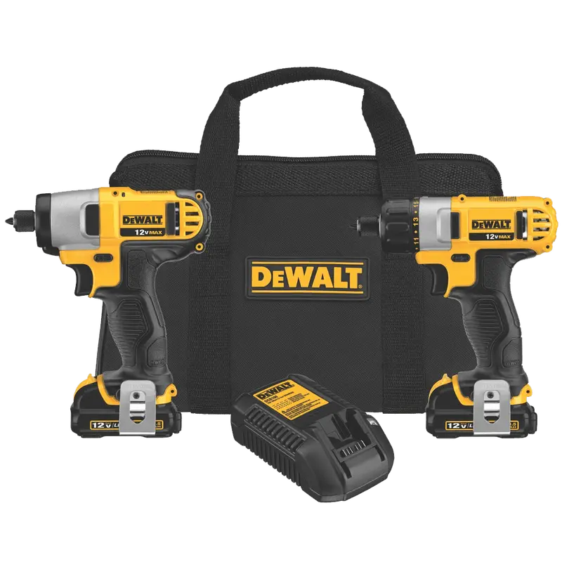 Dewalt Dck210S2 12V Max Cordless Screwdriver & Impact Driver Combo 1