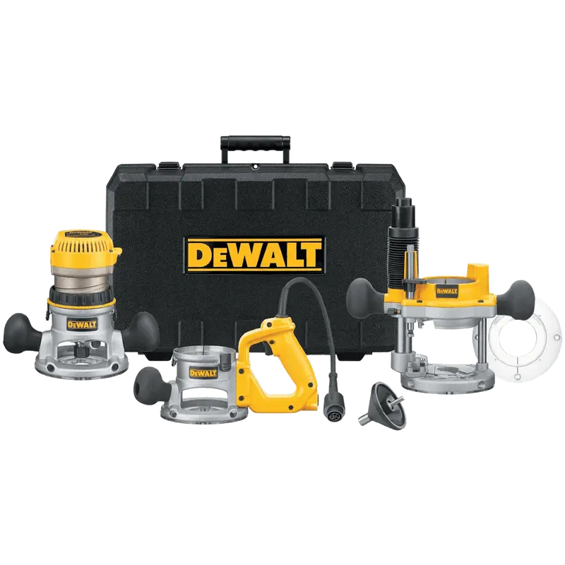Dewalt Dw618B3 12A 2-1/4 Hp Dual-Base Router With Plunge And Fixed Bases 1