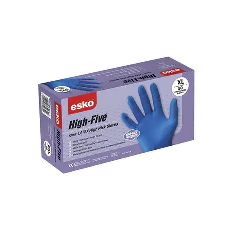 Esko High Five Heavy-Duty Latex Gloves – High-Risk Protection 1