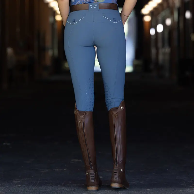 Evolution Carolina Blue Knee-Patch Breeches – Stylish Ride-Ready Fit 1