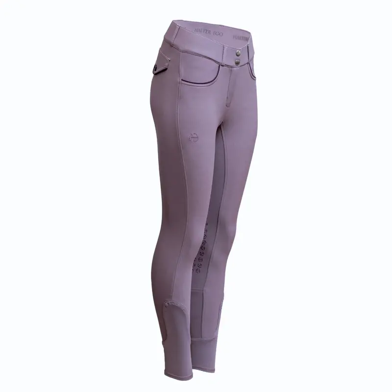 Evolution French Lilac Knee-Patch Breeches – Sporty Equestrian Fit 1