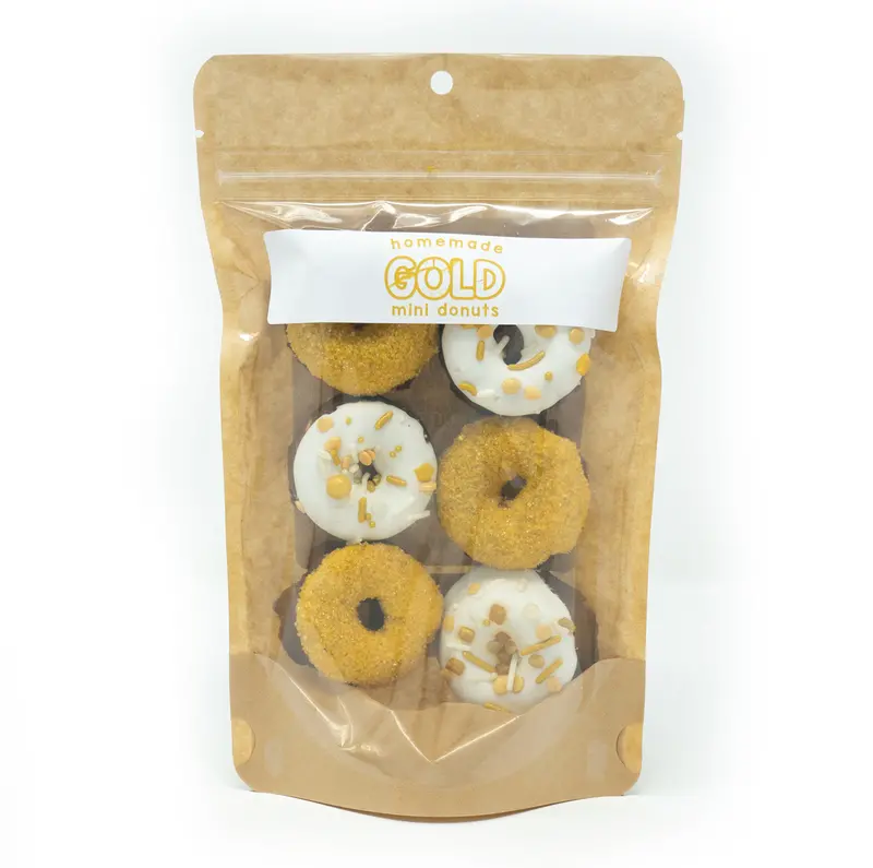 Gold-Finished Mini Donuts 1