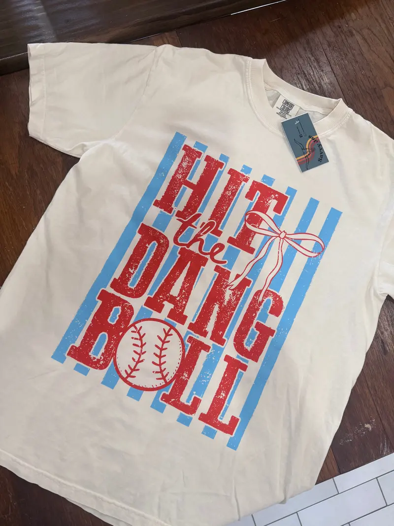 'Hit The Dang Ball' Sporty Graphic Tee | Savvy Jo 1