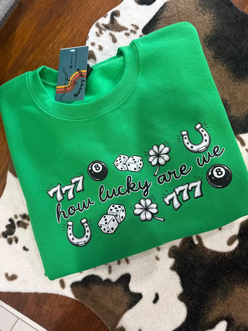 'How Lucky Are We' Family Appreciation Sweatshirt – Savvy Jo Design 1