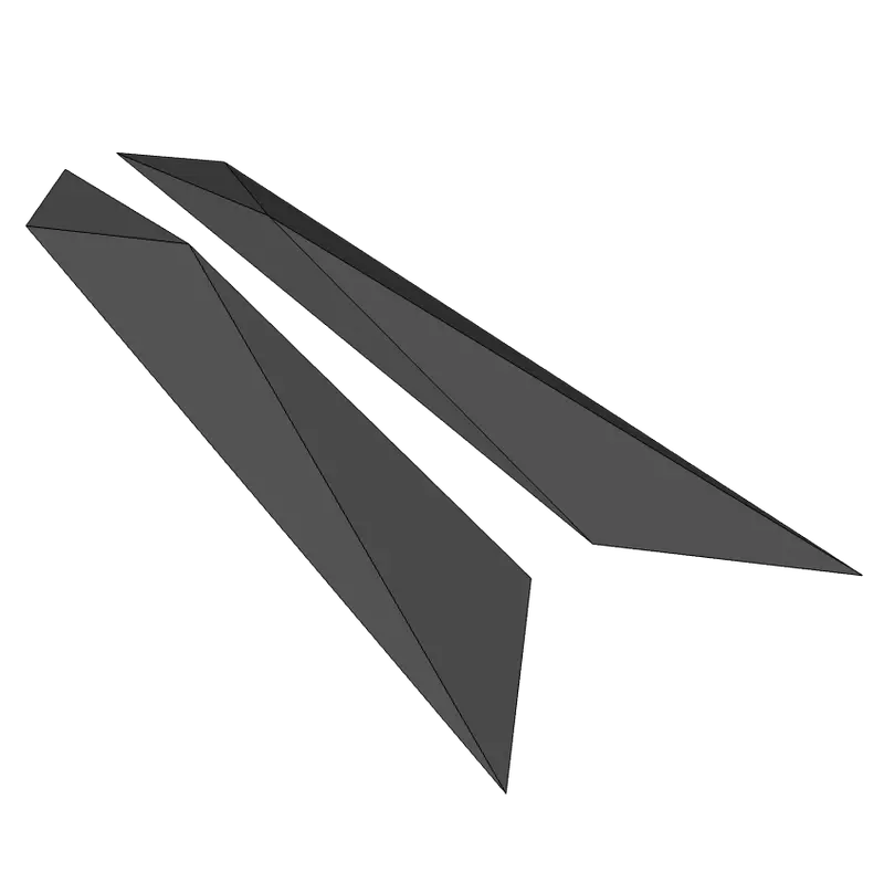 Large Bunny Ears Cutout #07 – 67×9 Inches 1