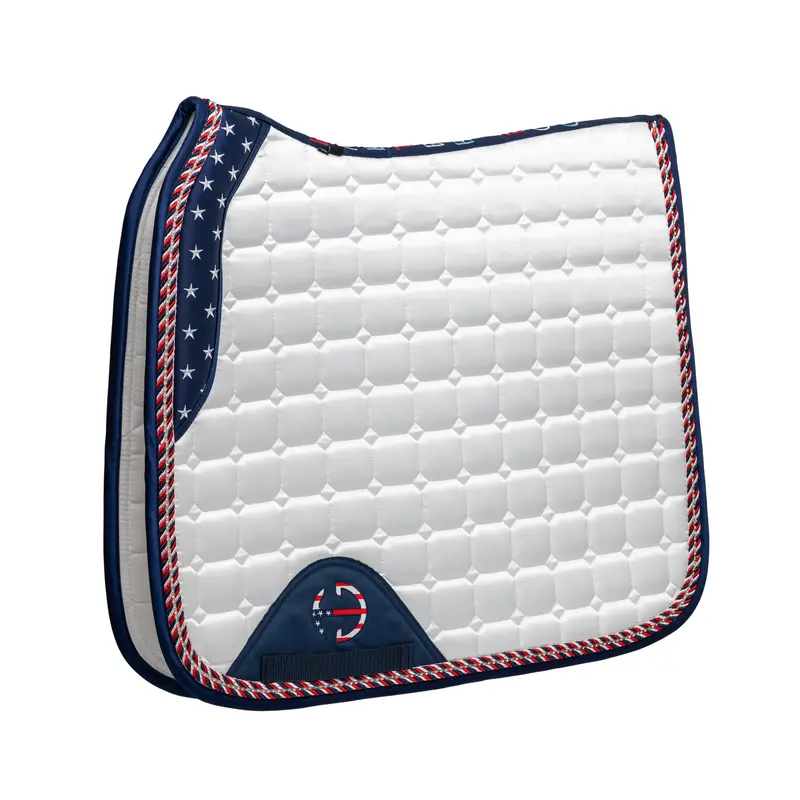 Limited Edition Team Usa Cob-Sized Satin Dressage Saddle Pad 1