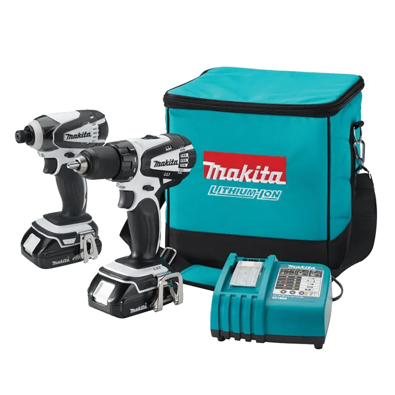 Makita Lct200W 18V Compact 2-Piece Cordless Drill & Impact Driver Kit 1