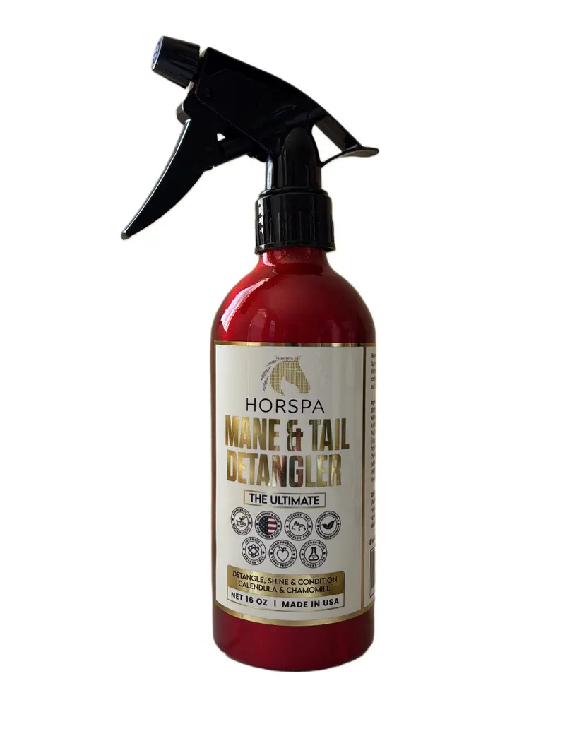 Mane & Tail Detangler Spray: Calendula & Chamomile Blend – 16 Oz Aluminum Bottle 1