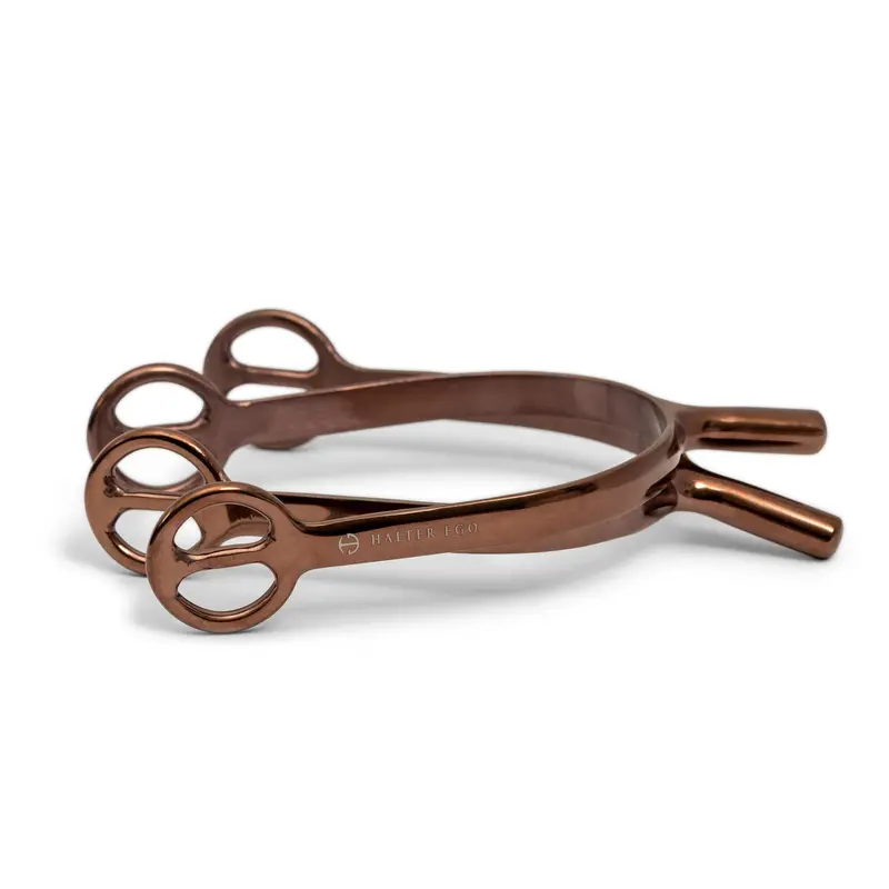 Metallic Bronze Long-Shank Riding Spurs 1
