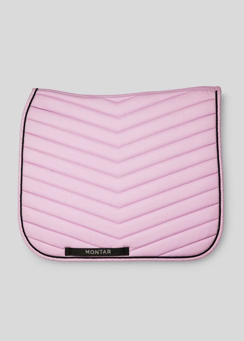 Montar Candy Pink Full-Size Saddle Pad Featuring Gunmetal Crystals 1