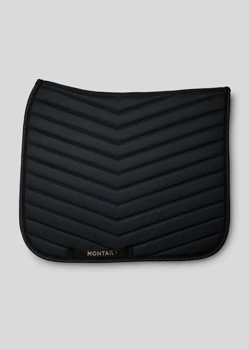 Montar Slate Grey Full-Size Saddle Pad With Gunmetal Crystal Accents 1