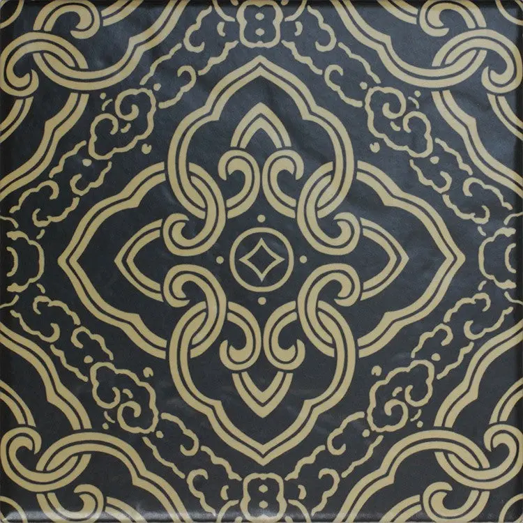 Moroccan Black Ceramic Tile - Sold Individually 1