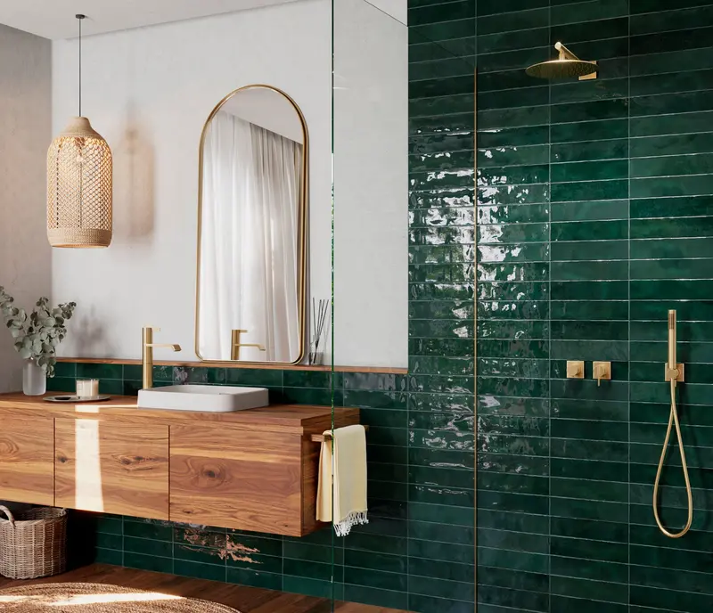 Namibia Green Stone-Effect Ceramic Tile - Sqm 1