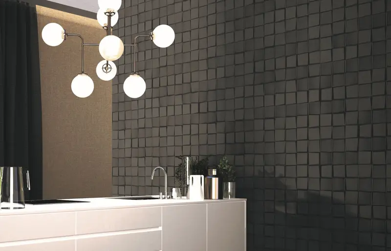 Pattern Nero Bold Contrast Tile - Per Sqm 1