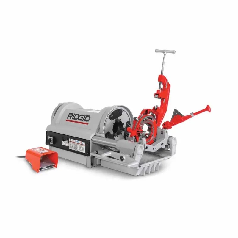 Ridgid 1224 Hammer Chuck Threading Machine — 1/4" To 4" Npt, 240V 1