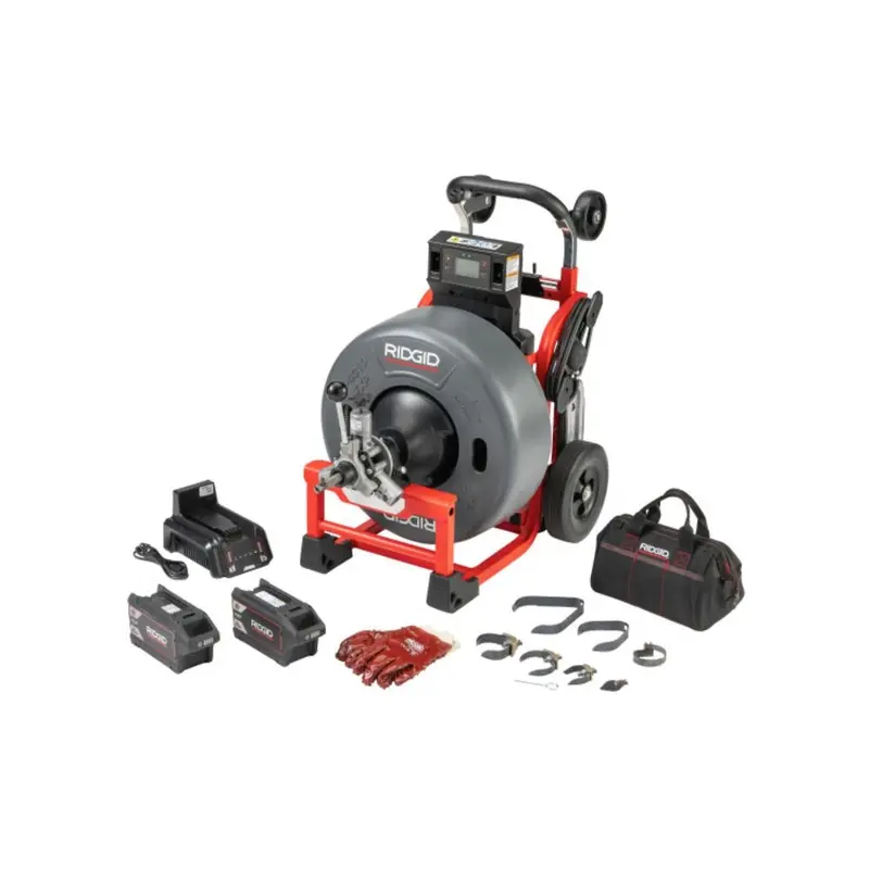 Ridgid K-4310 Fxp 3/4" Drum Machine — Includes Two 8.0 Ah Batteries And Fast Charger 1