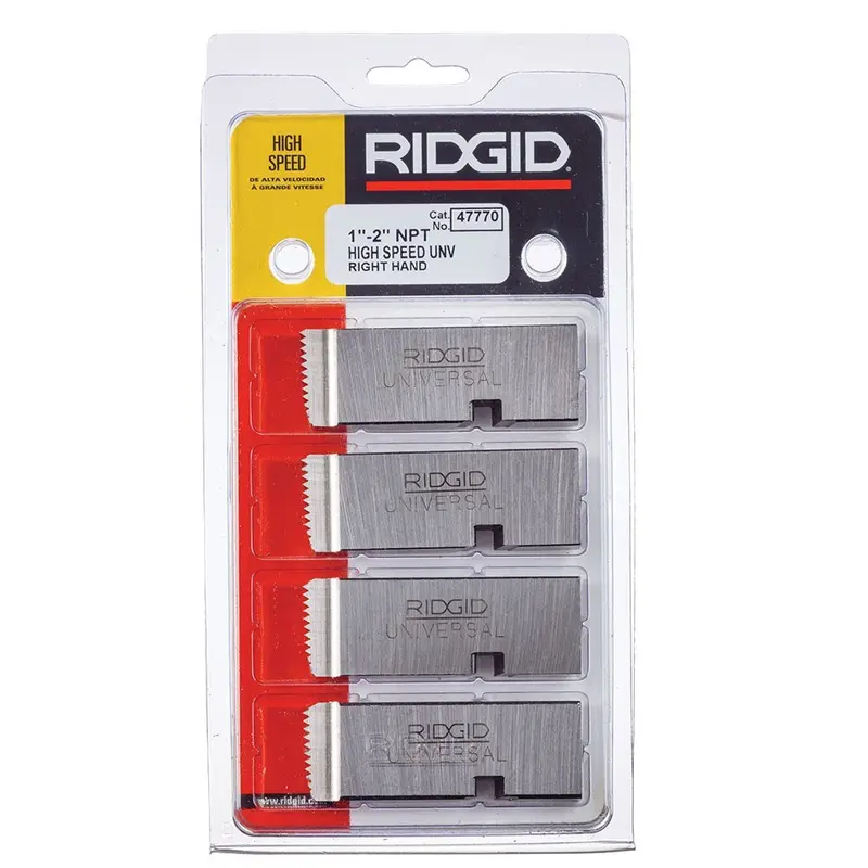 Ridgid Universal Npt Die Set – 1/4" To 3/8", 18 Tpi, High-Speed Stainless Steel (Rh) 1