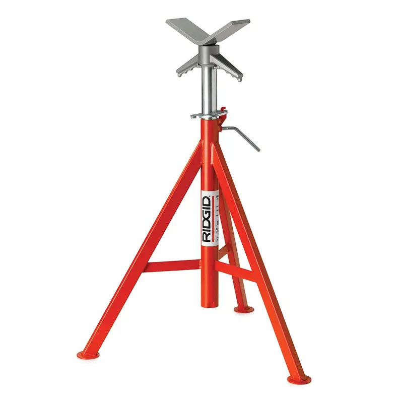 Ridgid Vj-99 V-Head Pipe Stand – 28"–52" Height, 12" Pipe Capacity (2500 Lb Max) 1