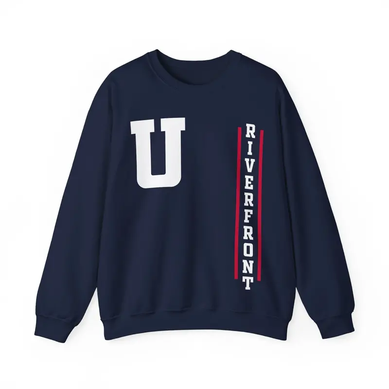 Riverfront U Crewneck Sweatshirt – Relaxed Fit Cotton Blend 3