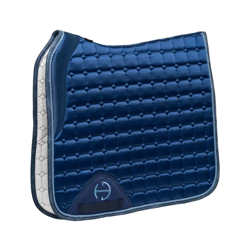 Romance Collection Prussian Blue Full-Size Dressage Saddle Pad 1