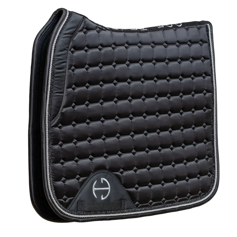 Satin Classic Ebony Dressage Saddle Pad 1