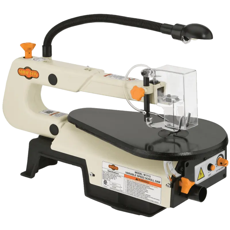 Shop Fox W1713 16" Variable-Speed Scroll Saw With Led Work Light 1