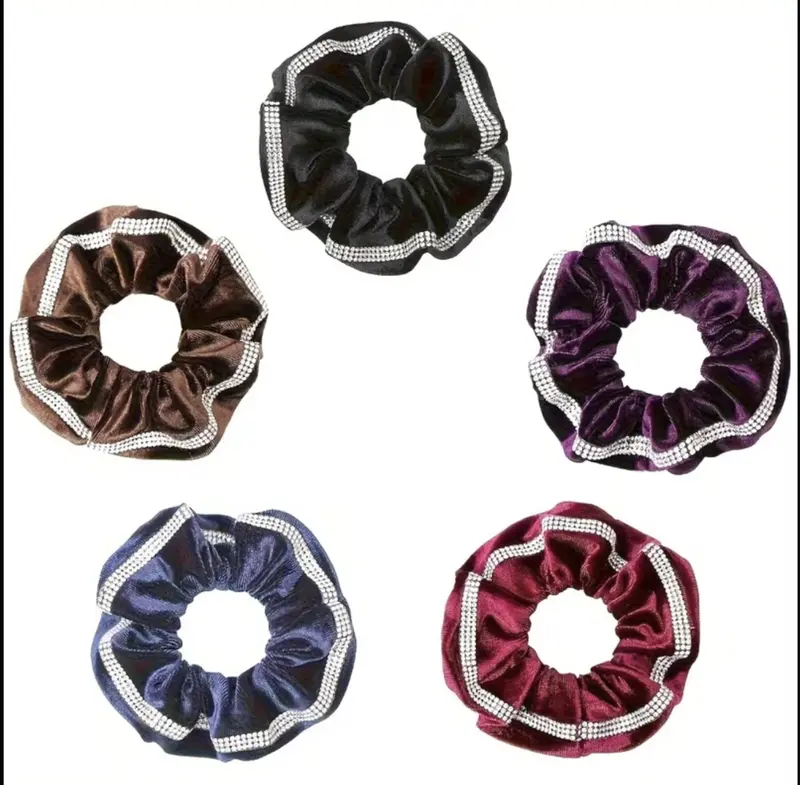 Sparkling Rhinestone Hair Scrunchy For Riders & Stylists 1