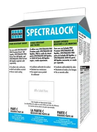 Spectralock® Mini Grout Component C – 0.9 Kg Powder For Custom Color Mixing 1