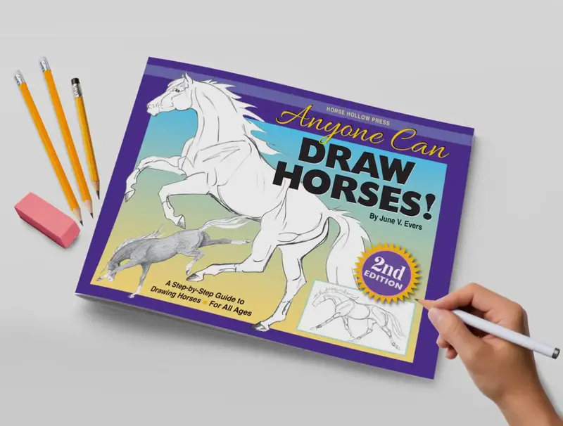 Step-By-Step Horse Drawing Guide: Beginner-Friendly Art Book 1