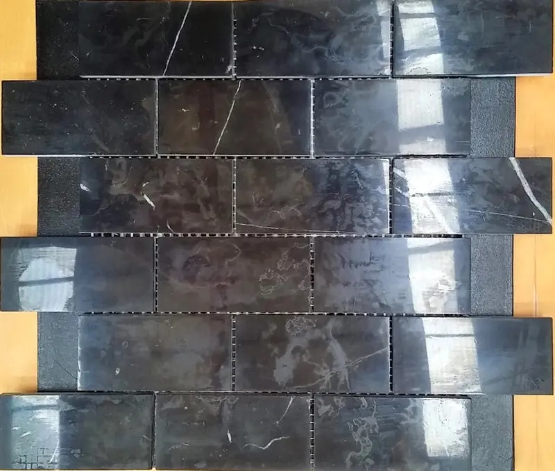 T-Stone Nero Marquina Brick Tile – Individual Unit 1