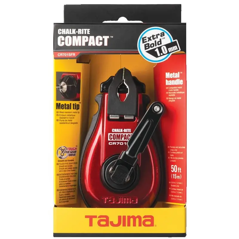 Tajima Cr701Sfr Self-Refilling Chalk Line With Fast-Release Mechanism 1