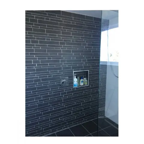Wave Nero Glass Mosaic Tile - Individual Item 1