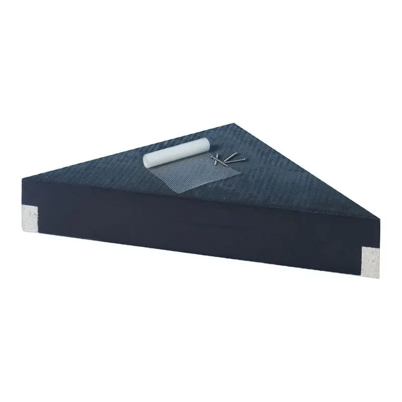 Wedi Corner-Mount Suspended Shower Seat 1