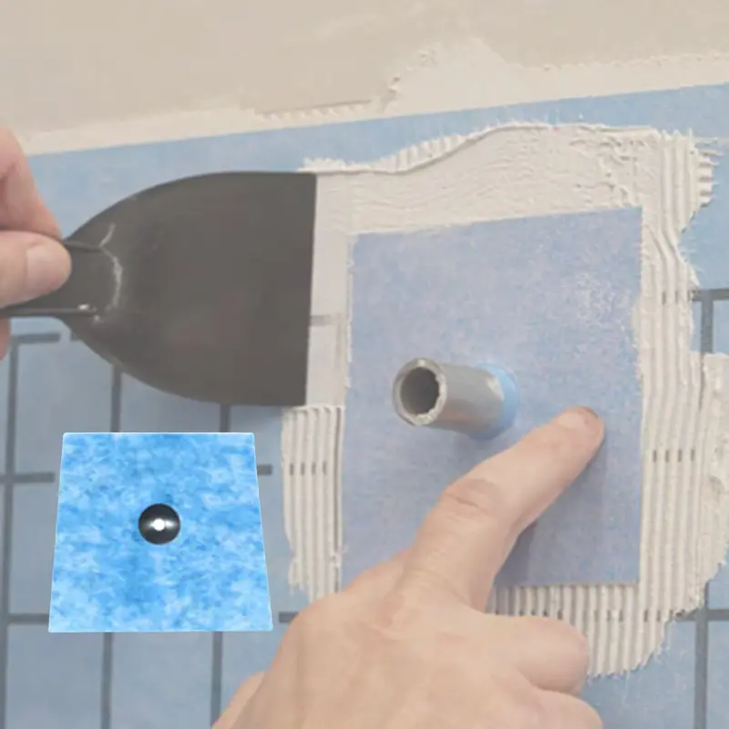 Wedi S-Dry Adjustable Shower Pipe Collar For Leak-Free Sealing 1