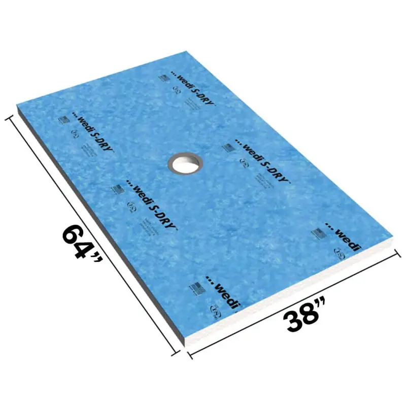 Wedi S-Dry Pre-Sloped Waterproof Shower Bases In Multiple Sizes 1
