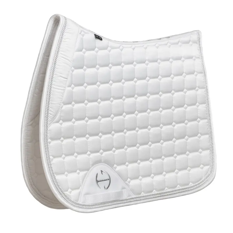 White Satin Classic Competition Jump Saddle Pad 1