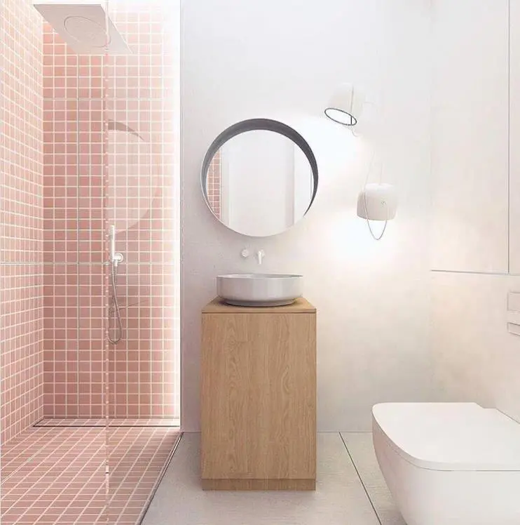 Winc Rose Pink Wall Tile - Square Meter 1