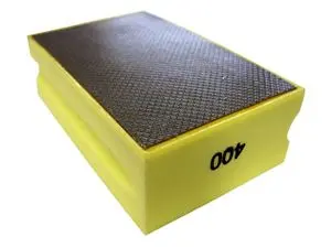 Yellow Diamond Hand Pad – #400 Grit, Flexible Abrasive 1