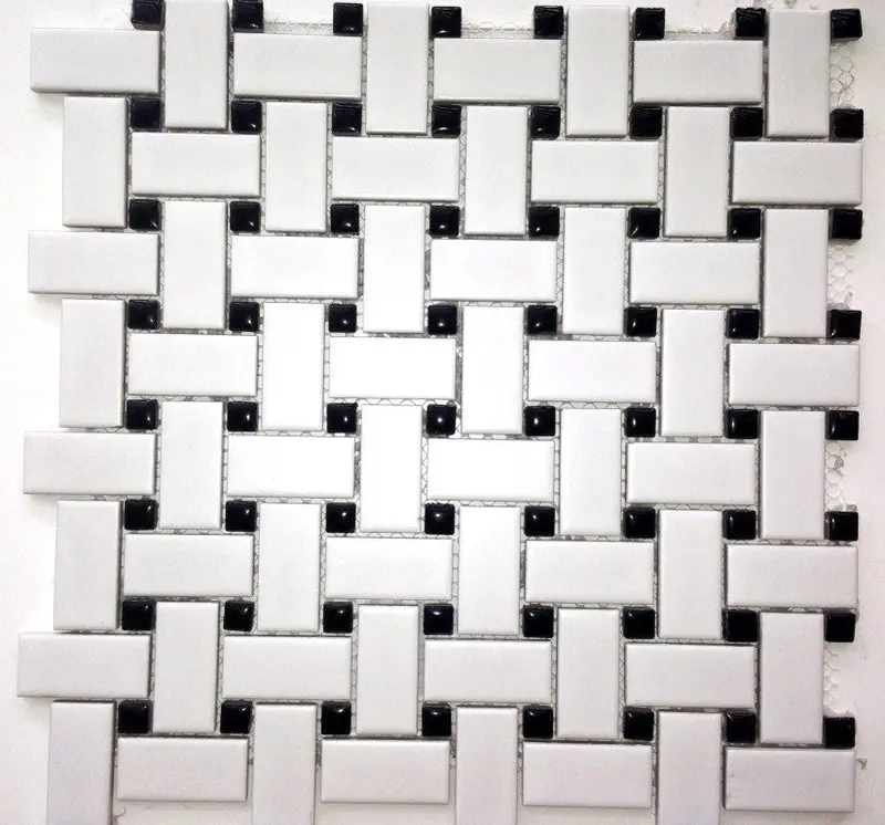 York Basketweave Matte Finish Tile - Per Sheet 1