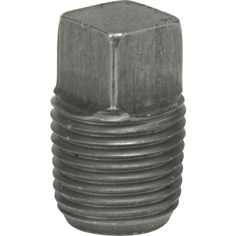 Anvil Square Head Pipe Plug – 1/2" Malleable Black Iron 1