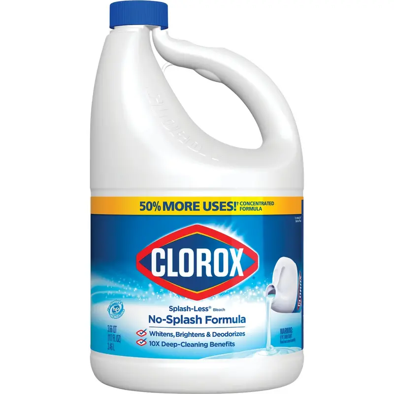 Clorox Concentrated Splash-Less Liquid Bleach – 117 Oz Bottle 1